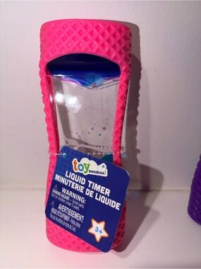 4 pack Liquid Timer Sensory Toy 4pack Pink, Purple, Green, Blue